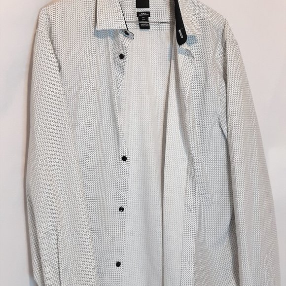 H&M Shirts Hm Mens Large Slim Fit Button Down Shirt Coupe Etroite